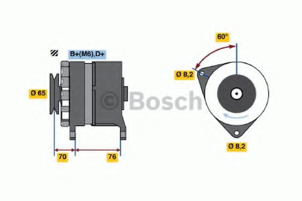 Imagine Generator / Alternator BOSCH 0 986 037 460