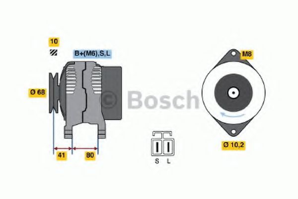 Imagine Generator / Alternator BOSCH 0 986 037 521