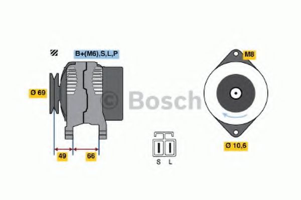 Imagine Generator / Alternator BOSCH 0 986 037 691