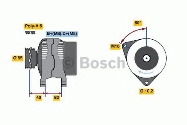 Imagine Generator / Alternator BOSCH 0 986 038 180