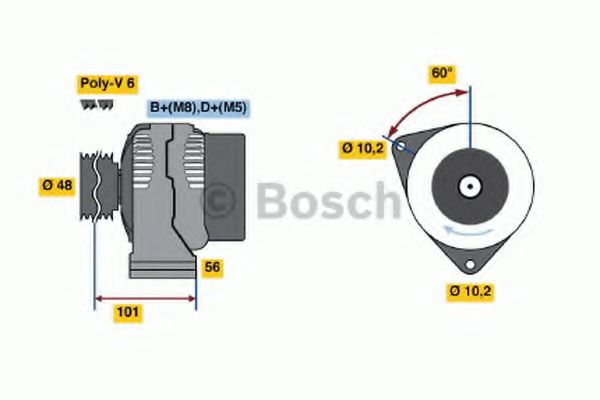 Imagine Generator / Alternator BOSCH 0 986 038 260