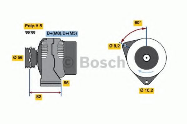 Imagine Generator / Alternator BOSCH 0 986 038 771