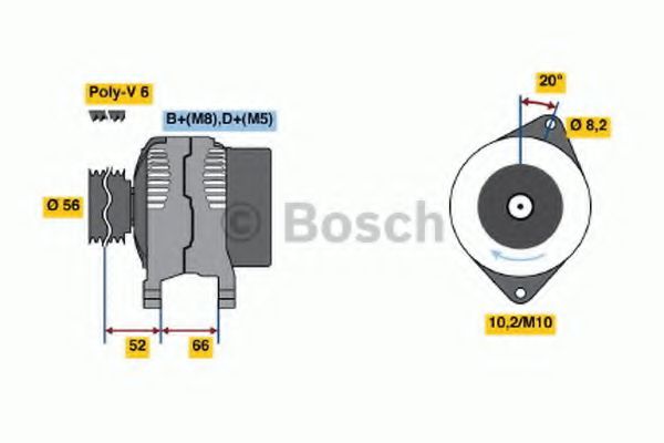 Imagine Generator / Alternator BOSCH 0 986 038 791