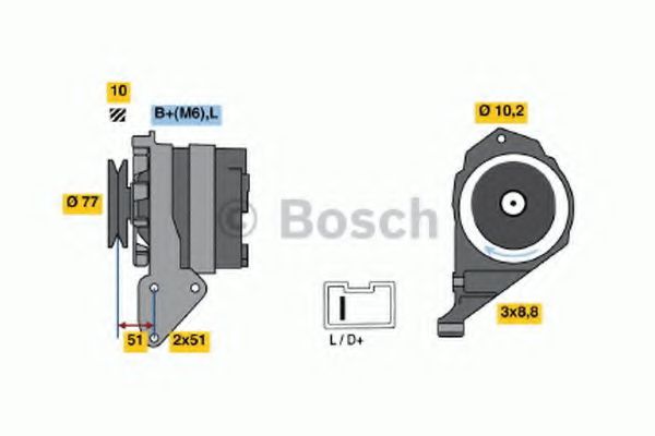 Imagine Generator / Alternator BOSCH 0 986 038 841