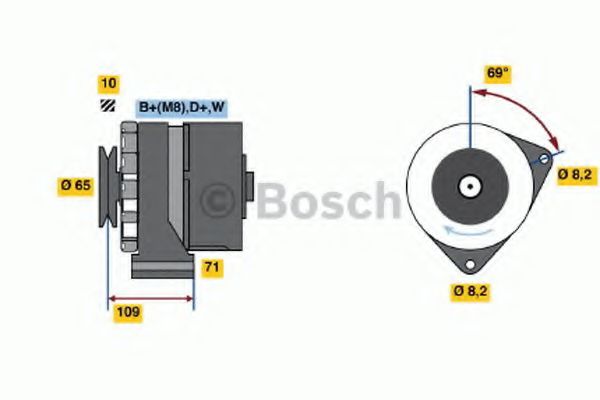 Imagine Generator / Alternator BOSCH 0 986 039 120