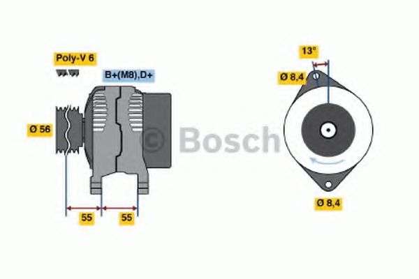 Imagine Generator / Alternator BOSCH 0 986 039 170