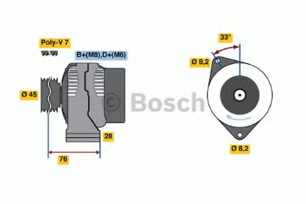 Imagine Generator / Alternator BOSCH 0 986 039 200