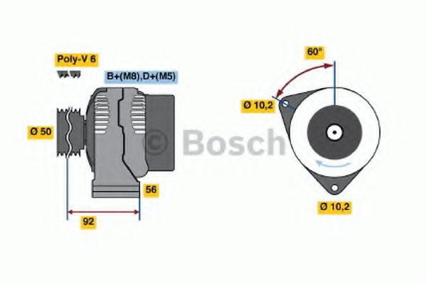 Imagine Generator / Alternator BOSCH 0 986 039 370