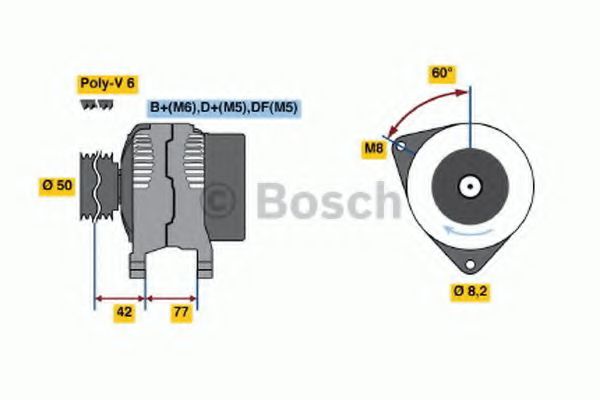 Imagine Generator / Alternator BOSCH 0 986 039 700