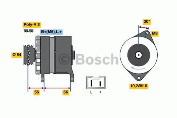 Imagine Generator / Alternator BOSCH 0 986 039 951