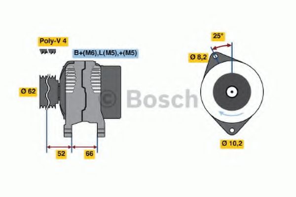 Imagine Generator / Alternator BOSCH 0 986 040 061