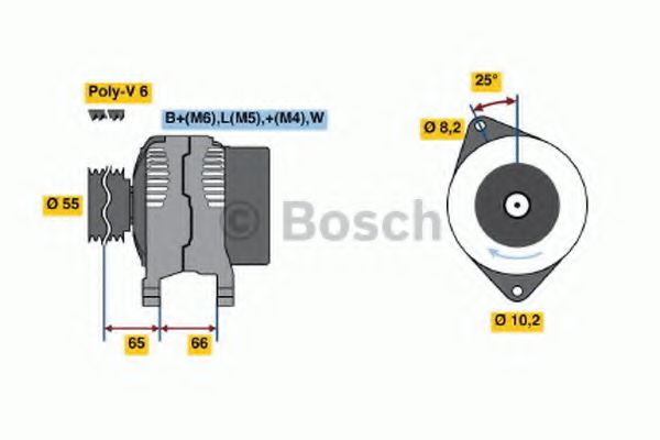 Imagine Generator / Alternator BOSCH 0 986 040 071