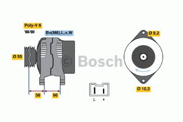 Imagine Generator / Alternator BOSCH 0 986 040 091