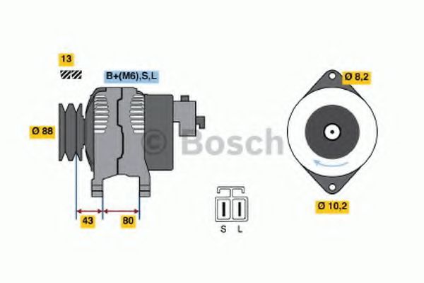 Imagine Generator / Alternator BOSCH 0 986 040 561