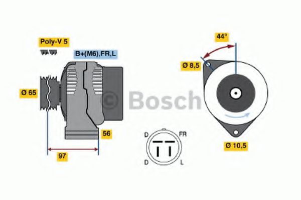 Imagine Generator / Alternator BOSCH 0 986 040 830