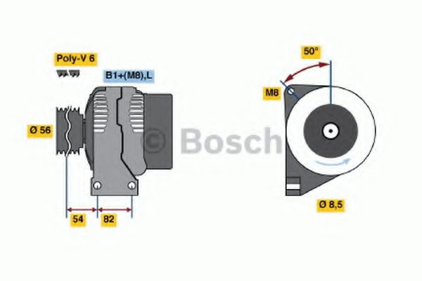 Imagine Generator / Alternator BOSCH 0 986 041 150