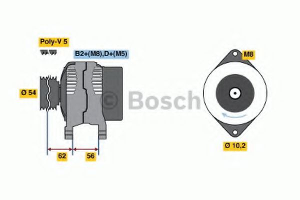 Imagine Generator / Alternator BOSCH 0 986 041 260