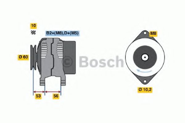 Imagine Generator / Alternator BOSCH 0 986 041 270