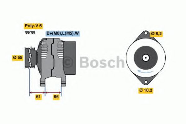 Imagine Generator / Alternator BOSCH 0 986 042 031