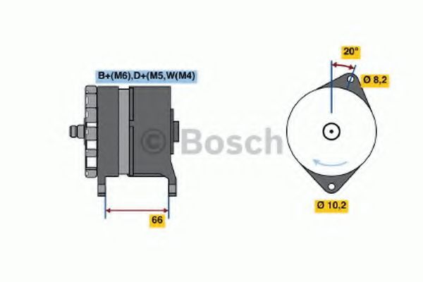 Imagine Generator / Alternator BOSCH 0 986 042 051