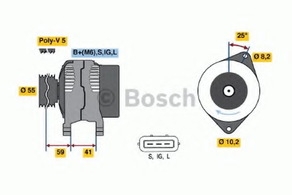 Imagine Generator / Alternator BOSCH 0 986 042 331