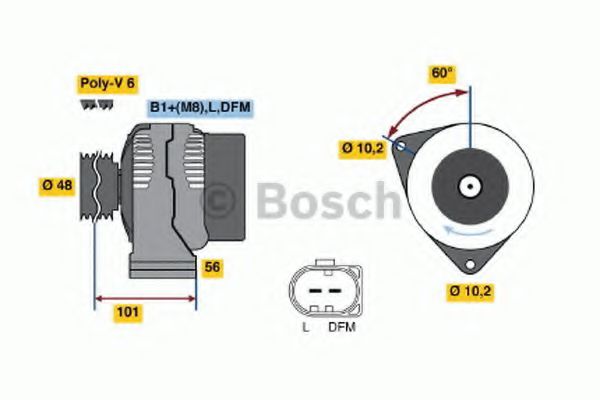 Imagine Generator / Alternator BOSCH 0 986 042 540