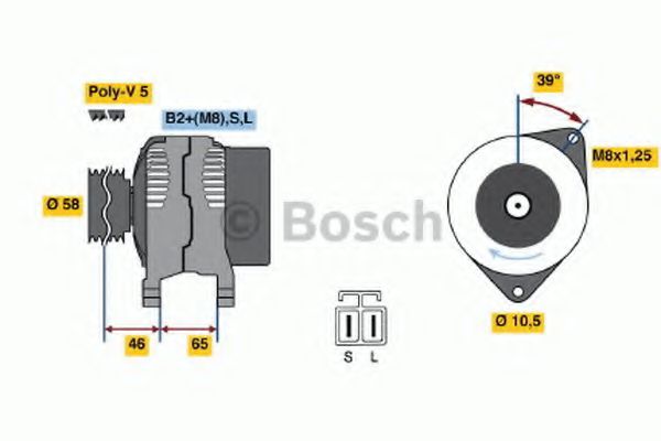 Imagine Generator / Alternator BOSCH 0 986 042 680