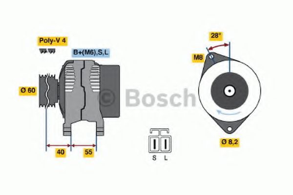 Imagine Generator / Alternator BOSCH 0 986 042 881