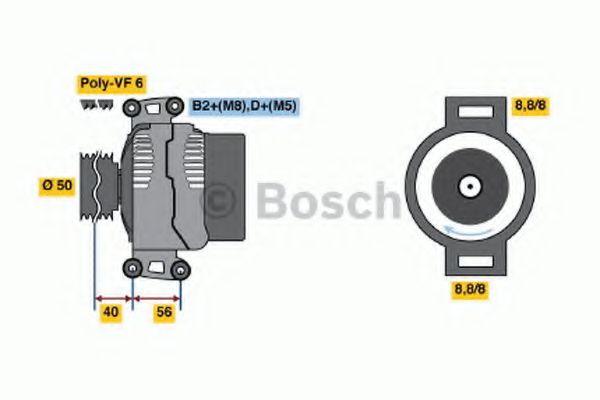 Imagine Generator / Alternator BOSCH 0 986 043 660