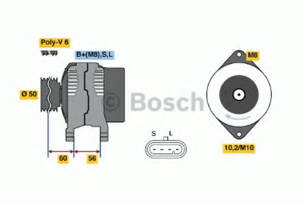 Imagine Generator / Alternator BOSCH 0 986 043 951