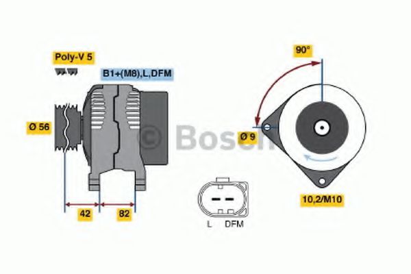 Imagine Generator / Alternator BOSCH 0 986 044 340