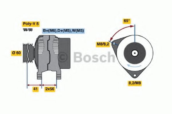 Imagine Generator / Alternator BOSCH 0 986 044 631