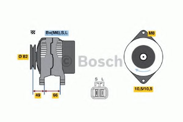 Imagine Generator / Alternator BOSCH 0 986 045 531