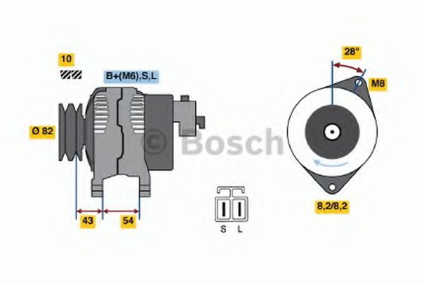 Imagine Generator / Alternator BOSCH 0 986 046 361