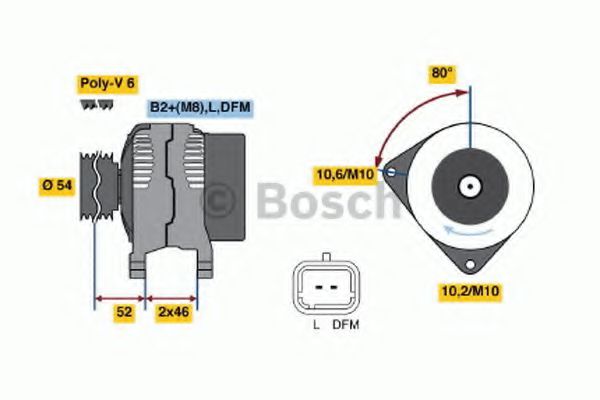 Imagine Generator / Alternator BOSCH 0 986 047 360