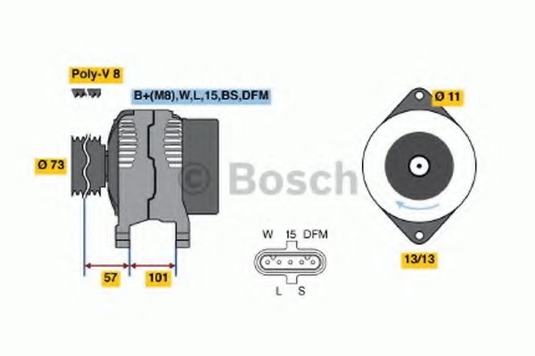 Imagine Generator / Alternator BOSCH 0 986 047 440