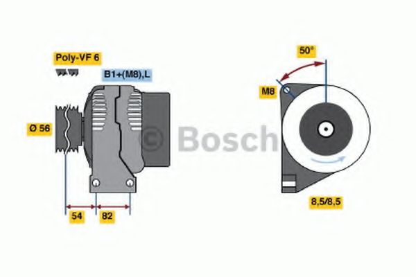 Imagine Generator / Alternator BOSCH 0 986 047 500