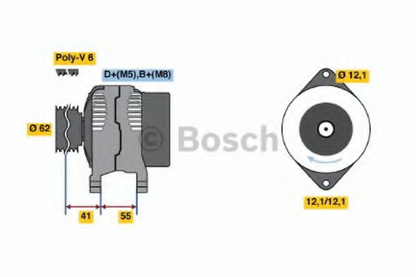 Imagine Generator / Alternator BOSCH 0 986 047 771