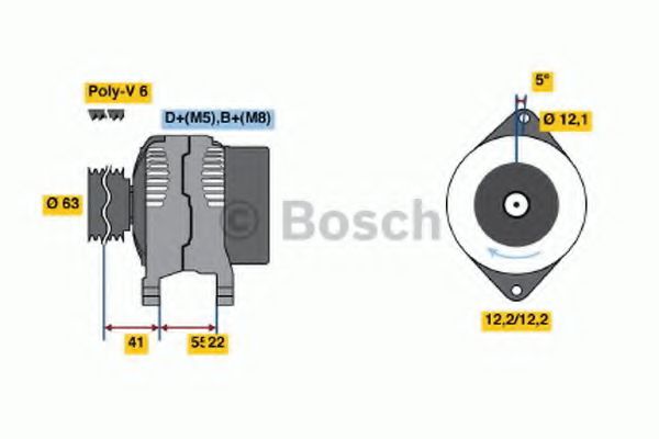 Imagine Generator / Alternator BOSCH 0 986 047 781