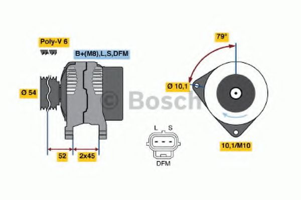 Imagine Generator / Alternator BOSCH 0 986 049 161