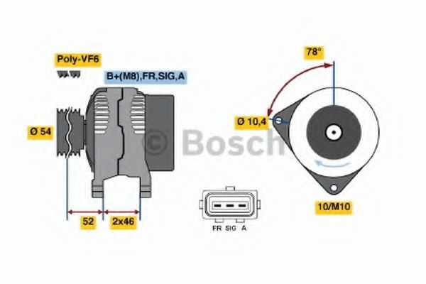 Imagine Generator / Alternator BOSCH 0 986 049 171