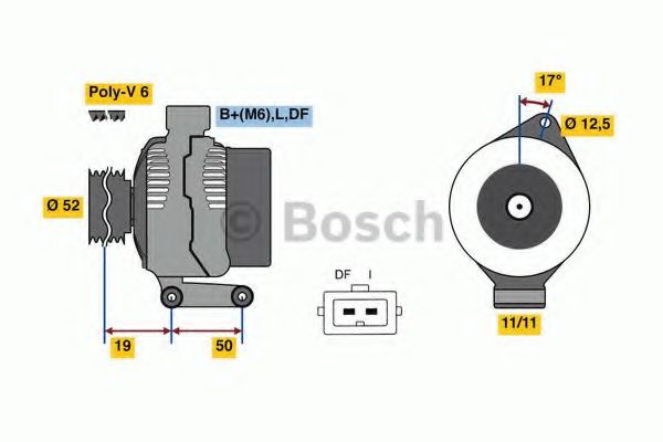 Imagine Generator / Alternator BOSCH 0 986 080 230