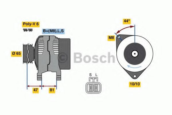 Imagine Generator / Alternator BOSCH 0 986 081 250