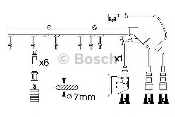 Imagine Set cablaj aprinder BOSCH 0 986 356 326