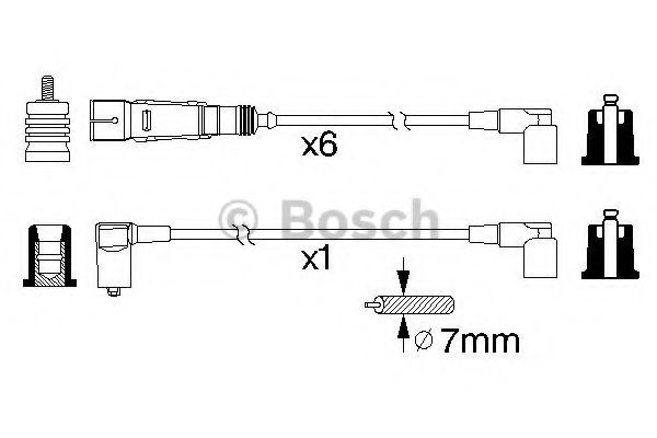 Imagine Set cablaj aprinder BOSCH 0 986 356 335