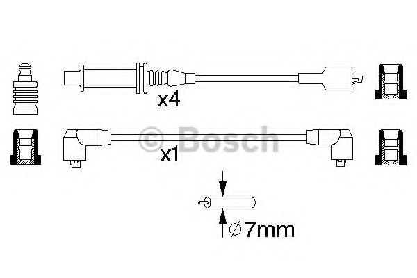 Imagine Set cablaj aprinder BOSCH 0 986 356 848