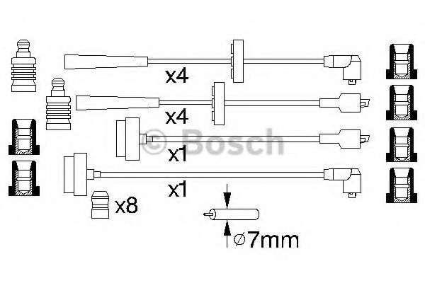 Imagine Set cablaj aprinder BOSCH 0 986 356 878