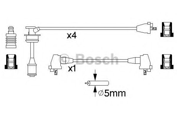 Imagine Set cablaj aprinder BOSCH 0 986 356 945