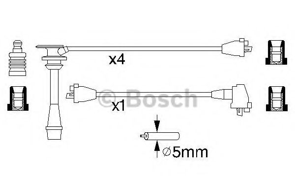 Imagine Set cablaj aprinder BOSCH 0 986 356 950