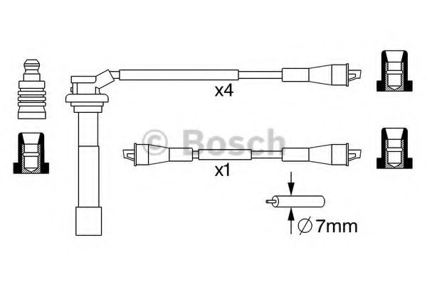 Imagine Set cablaj aprinder BOSCH 0 986 357 053